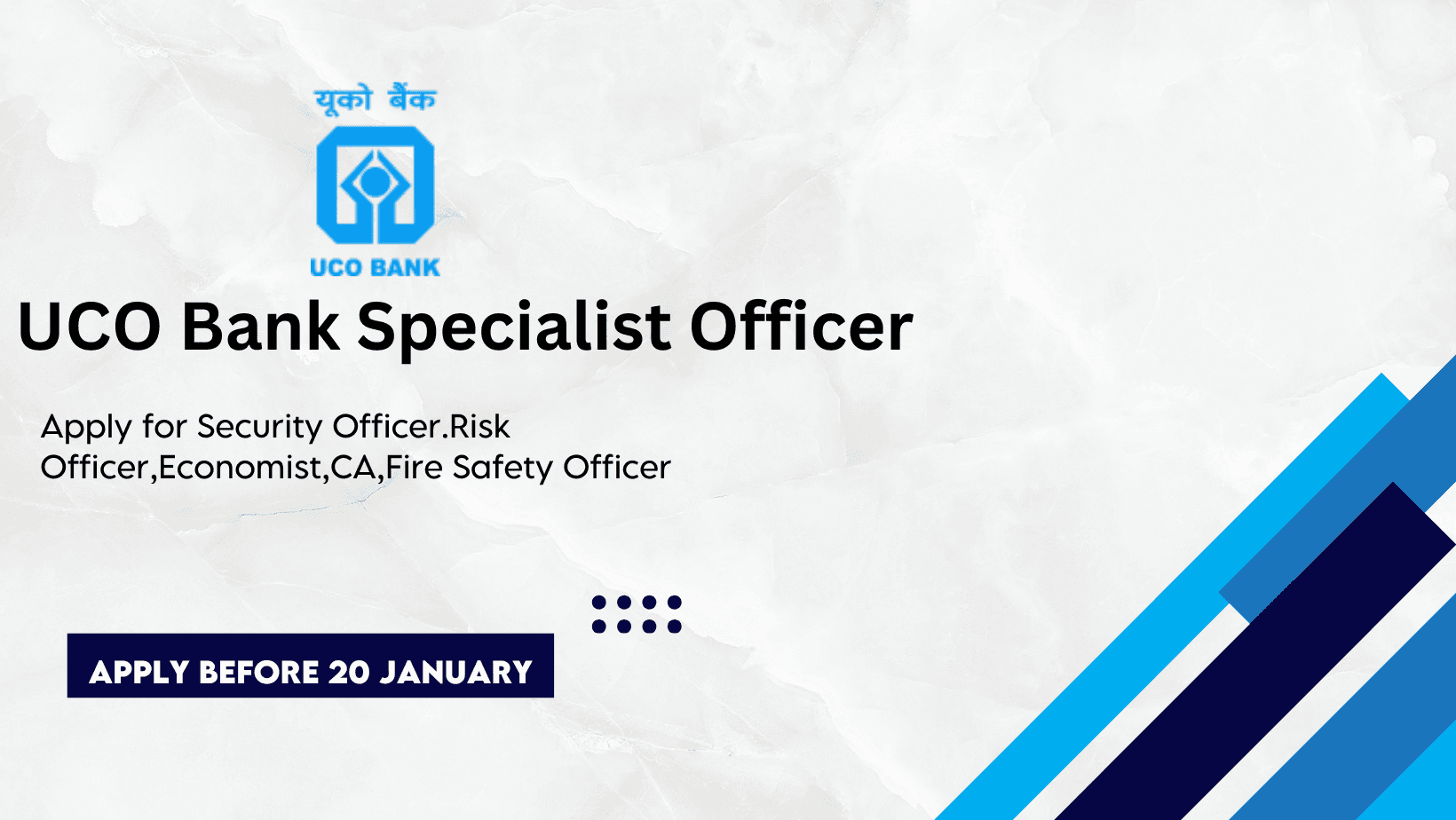 UCO Bank Specialist officer