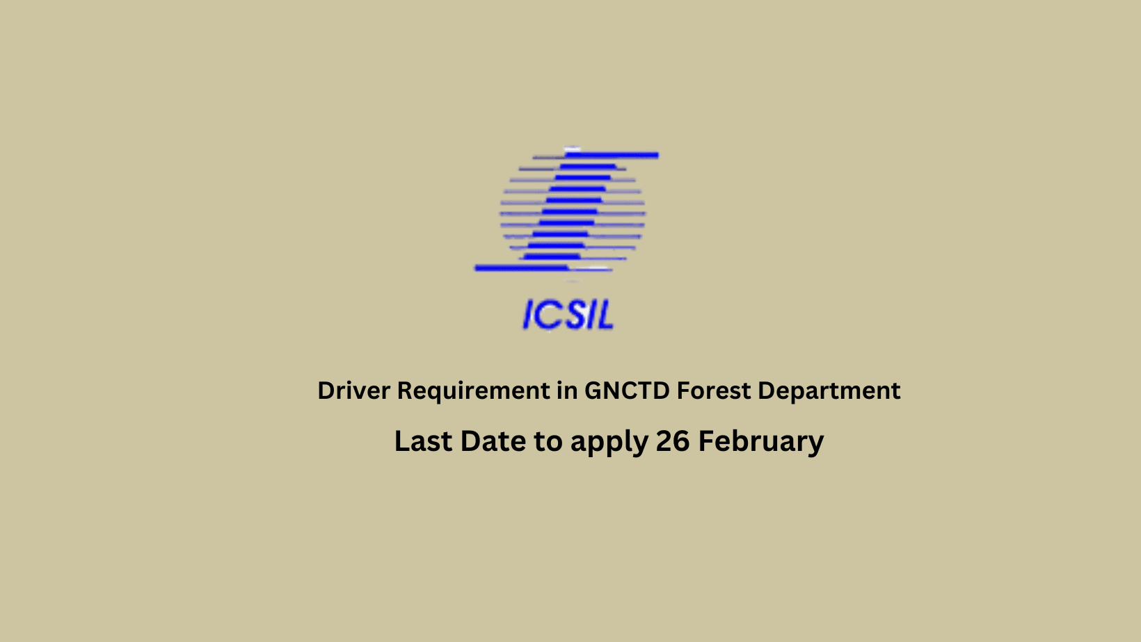 Driver Requirement in GNCTD Forest Department