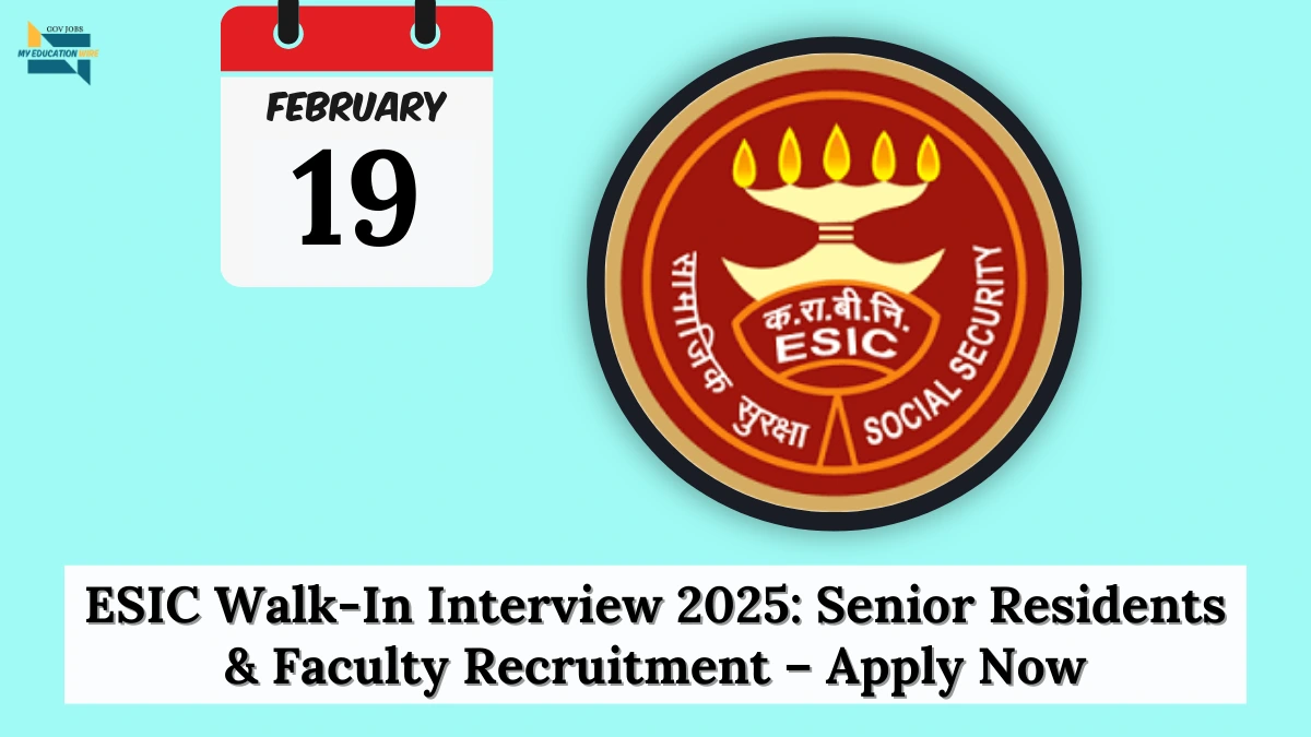 ESIC Walk-In Interview 2025