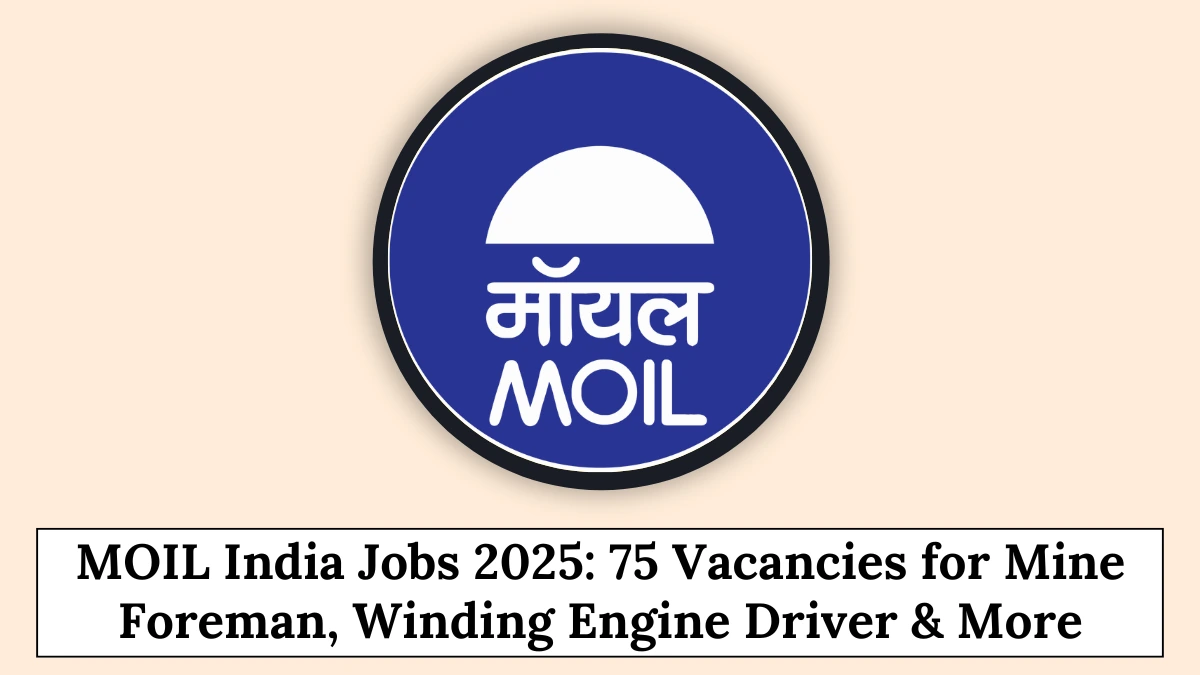 MOIL India Jobs 2025