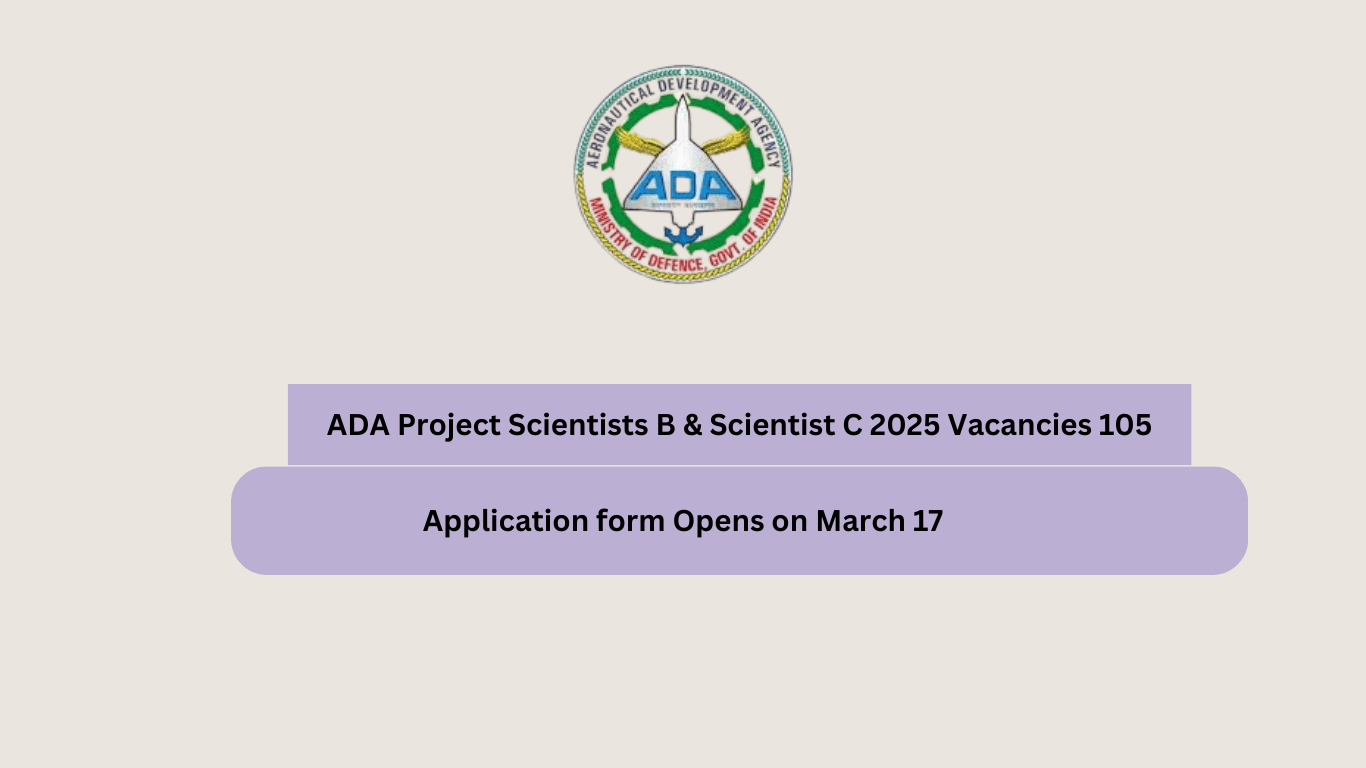 ADA Project Scientists B & Scientist C 2025 Vacancies 105