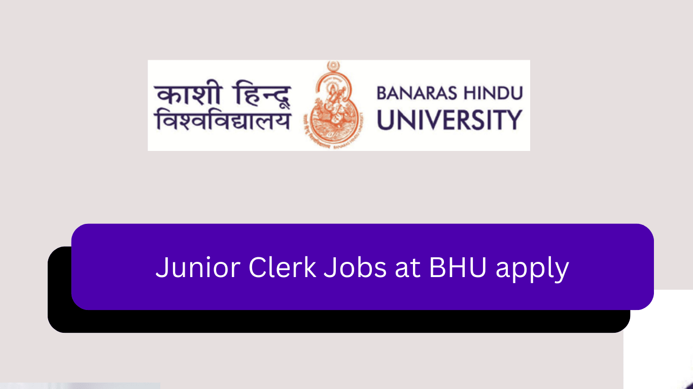 Junior Clerk Jobs at BHU apply