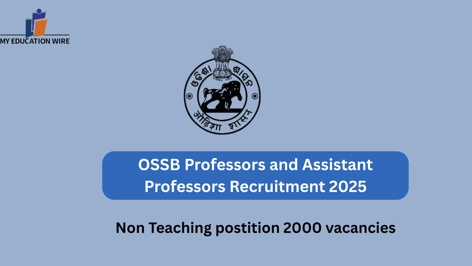 OSSB Professors and Assistant Professors Recruitment 2025