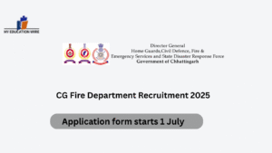 CG Fire Department Recruitment 2025