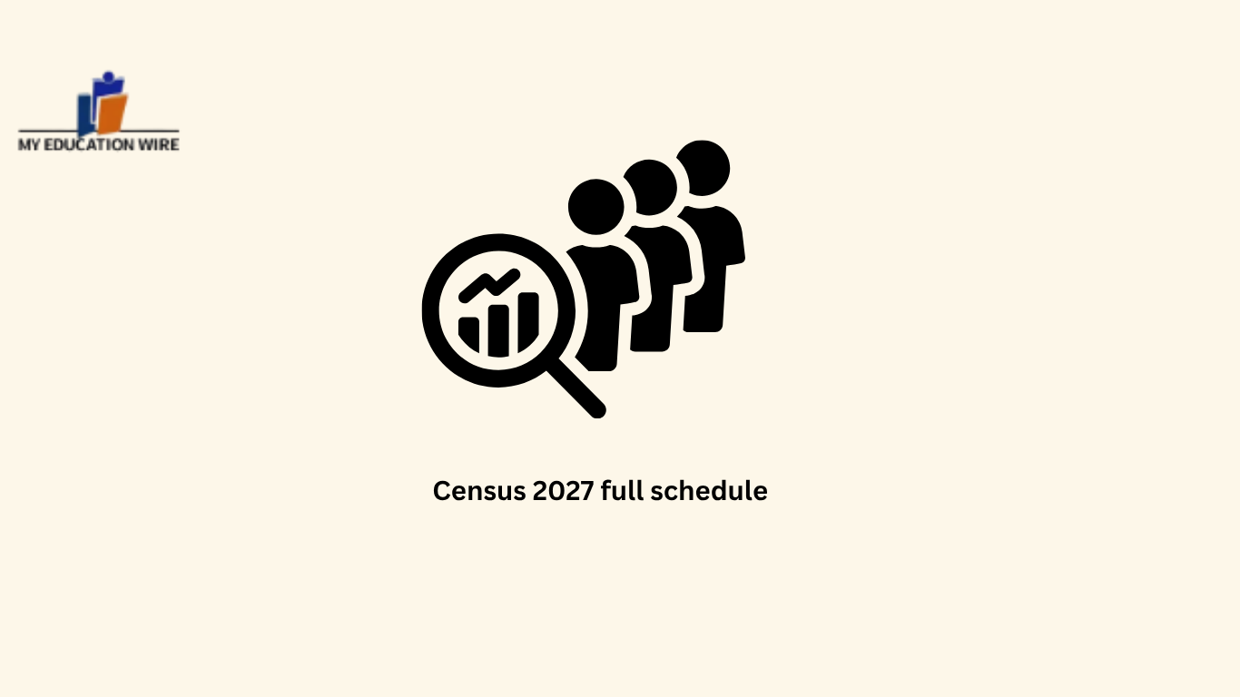 Census 2027 full schedule