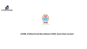 JKSSB JE (Electrical) Recruitment 2025, Exam Date revised