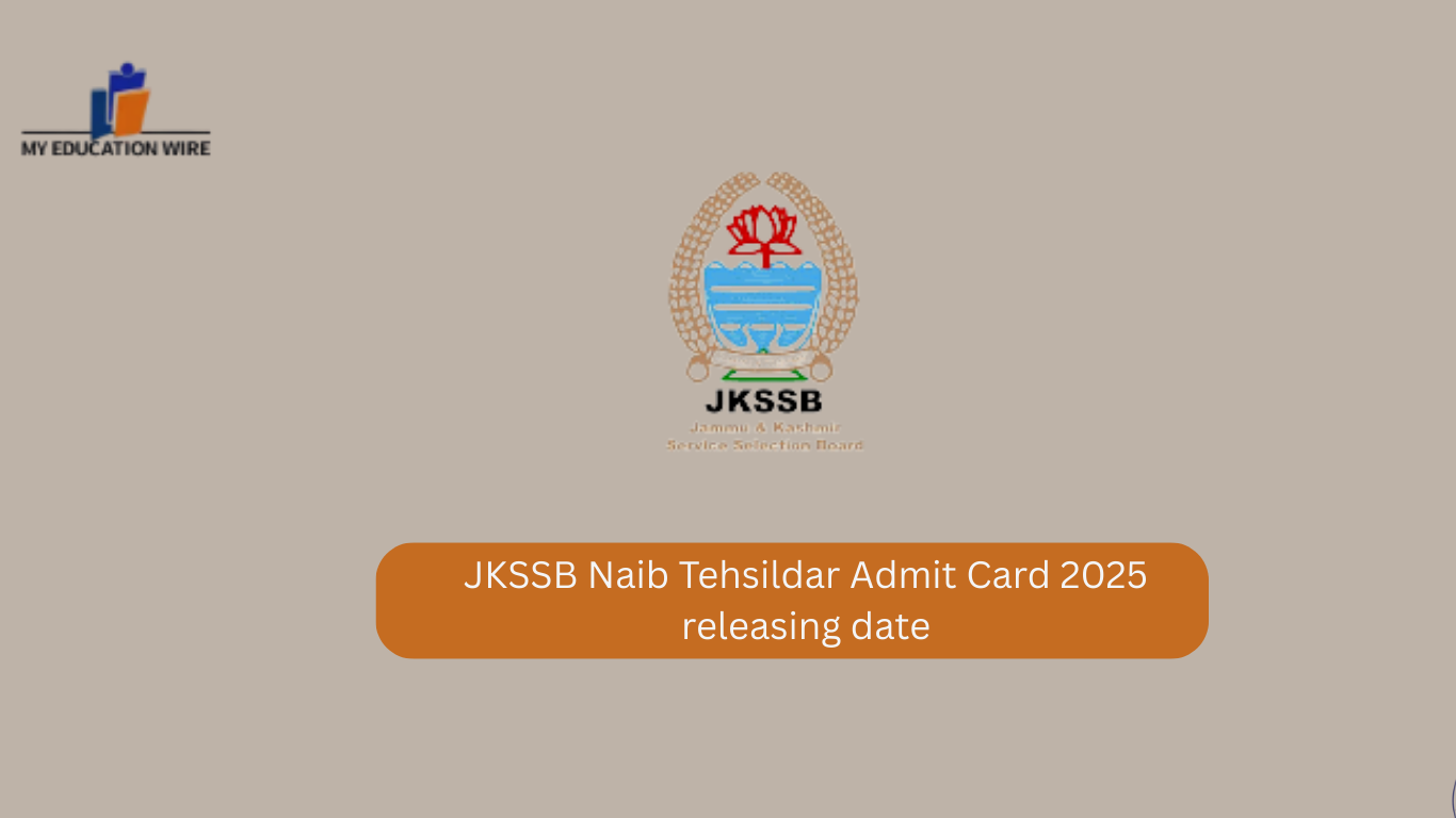 JKSSB Naib Tehsildar Admit Card 2025 releasing date