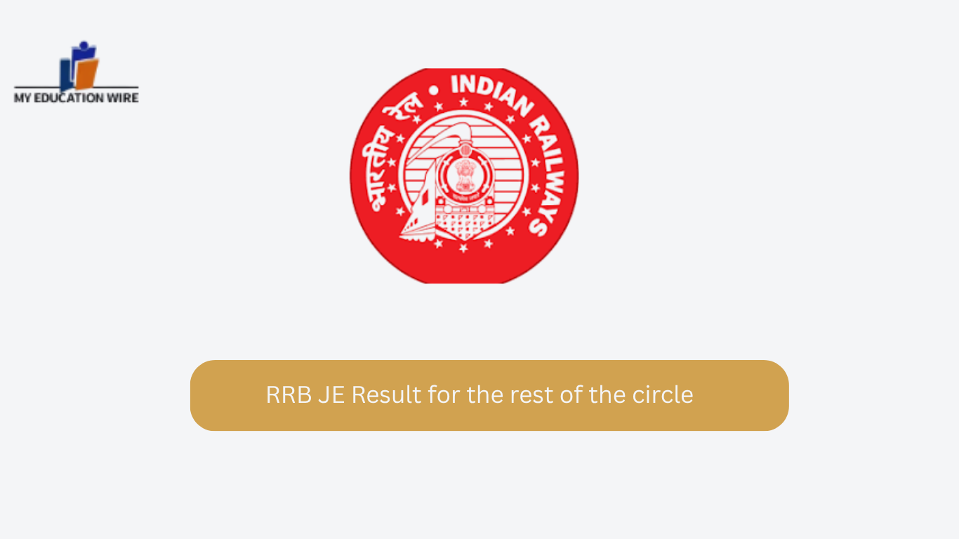 RRB JE Result for the rest of the circle