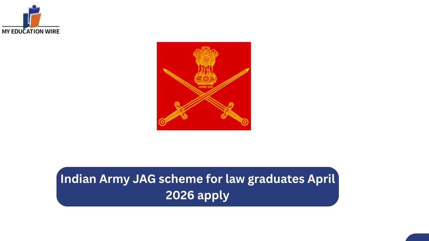 Indian Army JAG scheme for law graduates April 2026 apply