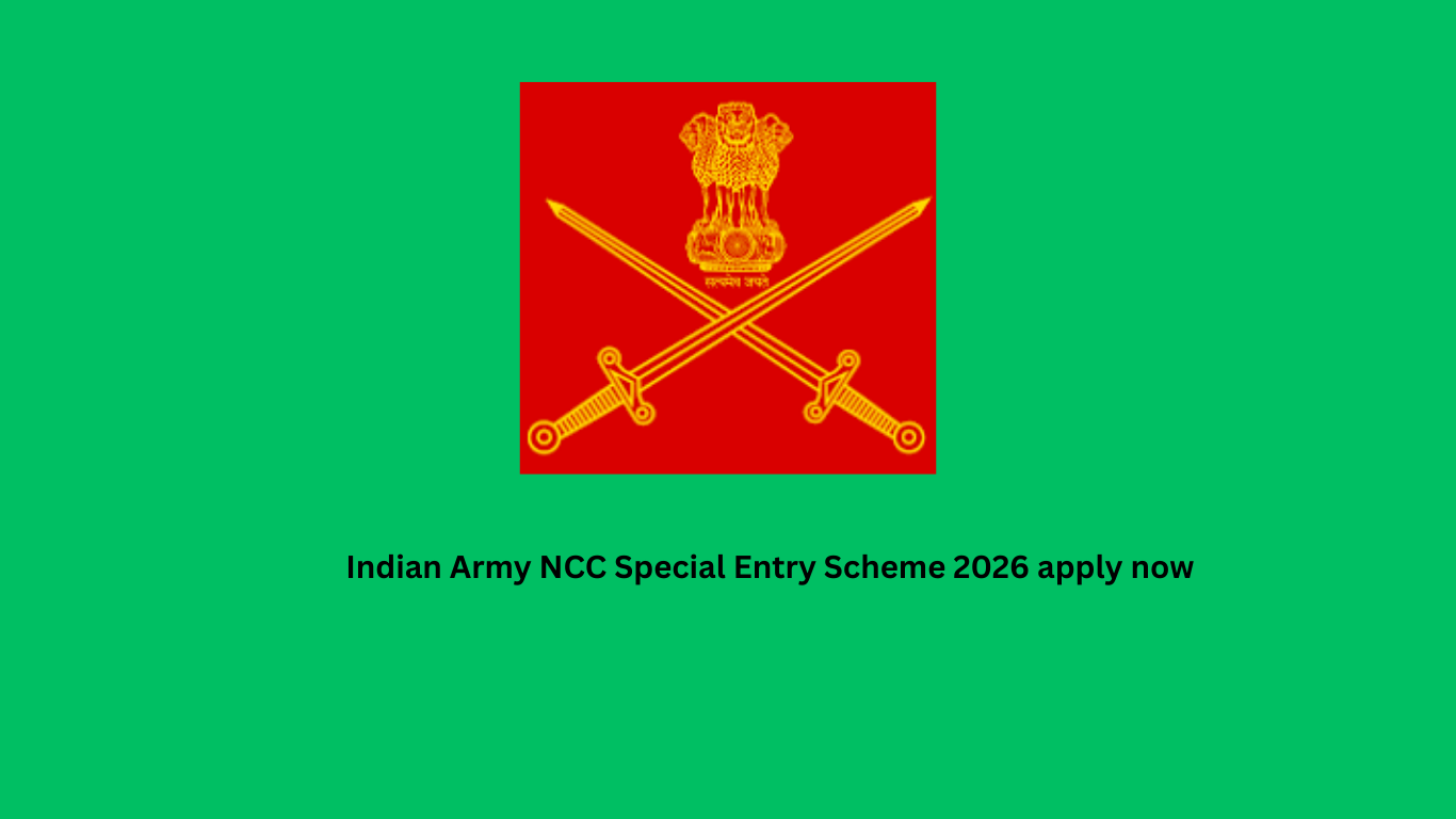 Indian Army NCC Special Entry Scheme 2026 apply now