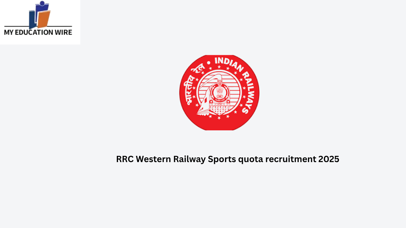 RRC Western Railway Sports quota recruitment 2025