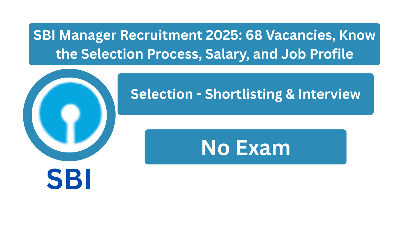 SBI Manager Recruitment 2025 68 Vacancies, Know the Selection Process, Salary, and Job Profile