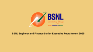 BSNL Engineer and Finance Senior Executive Recruitment 2025