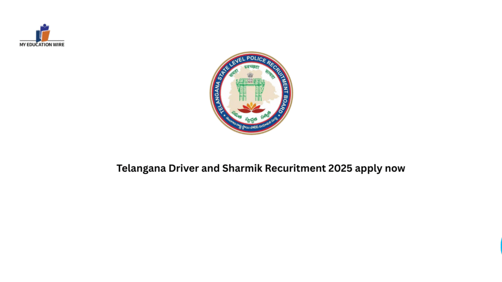 Telangana Driver and Sharmik Recuritment 2025 apply now