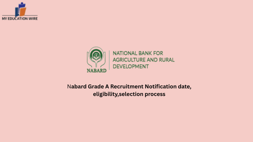 Nabard Grade A Recruitment Notification date,eligibility,selection process