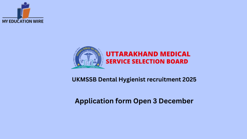 UKMSSB Dental Hygienist recruitment 2025