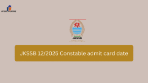 JKSSB 12/2025 Constable admit card date