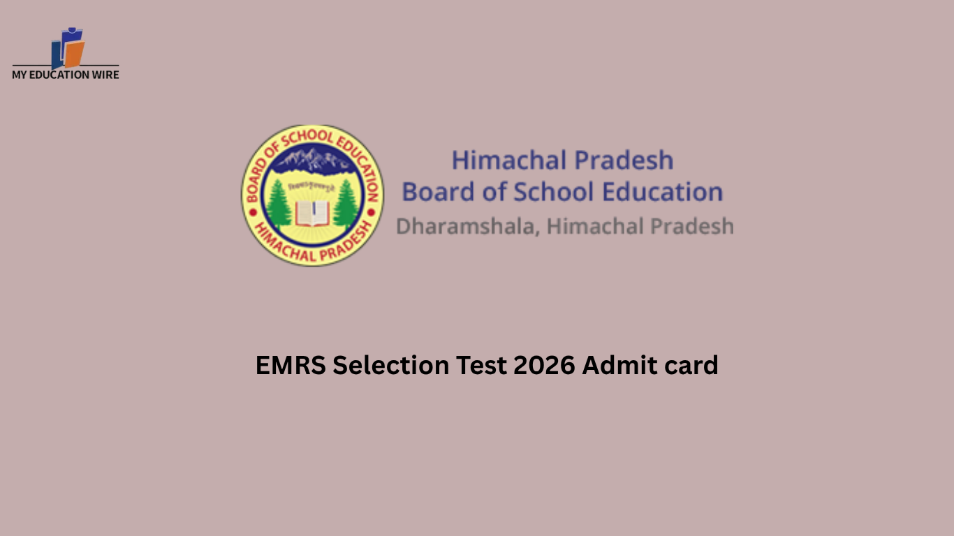 EMRS Selection Test 2026 Admit card