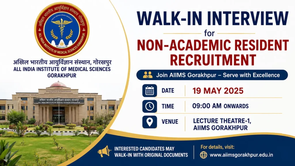.aiims gorakhpur non academic recruitment