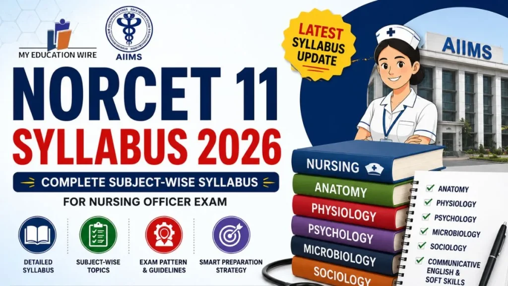 NORCET 11 Syllabus 2026