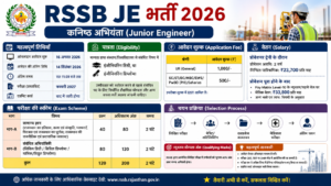 RSSB JE भर्ती 2026