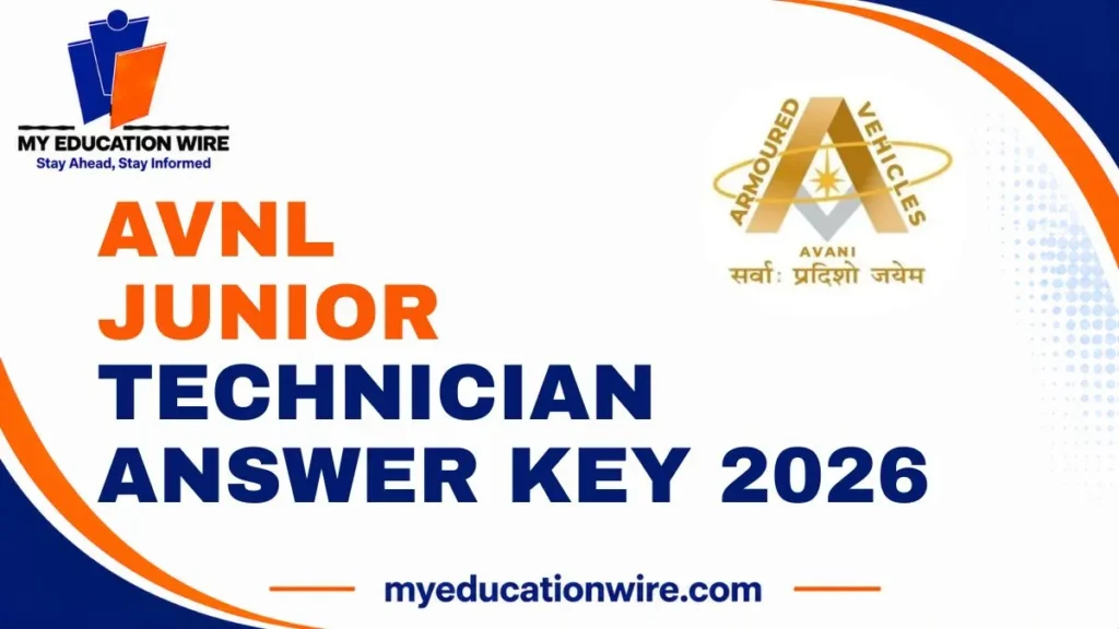 AVNL Junior Technician Answer Key 2026