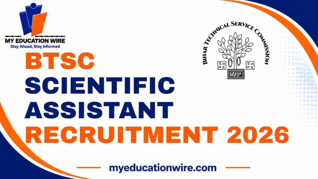BTSC Scientific Assistant Recruitment 2026