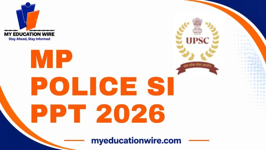 MP Police SI PPT 2026