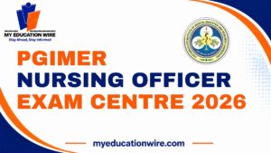 PGIMER Nursing Officer Exam Centre 2026