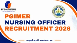 PGIMER Nursing Officer Recruitment 2026