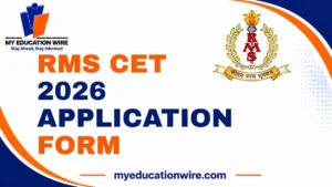 RMS CET 2026 Application Form