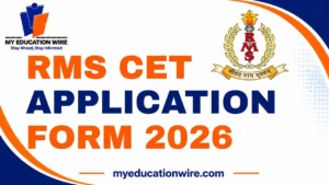 RMS CET Application Form 2026