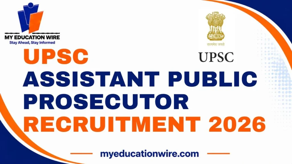 UPSC Assistant Public Prosecutor Recruitment 2026