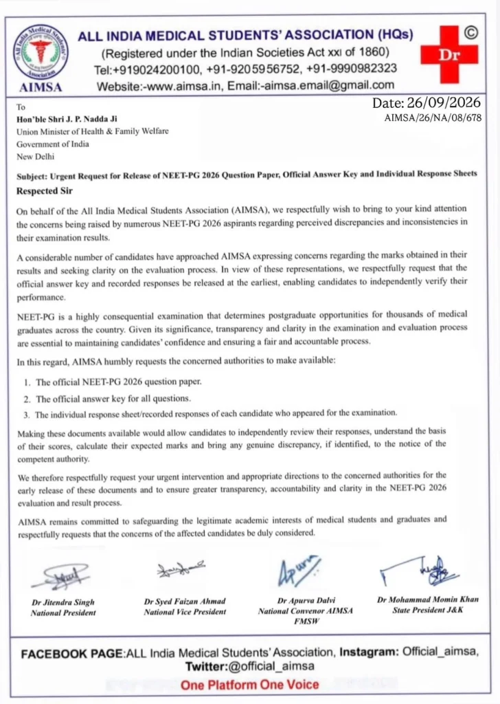 NEET PG 2026 Answer Key