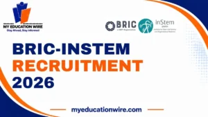 BRIC-inStem Recruitment 2026