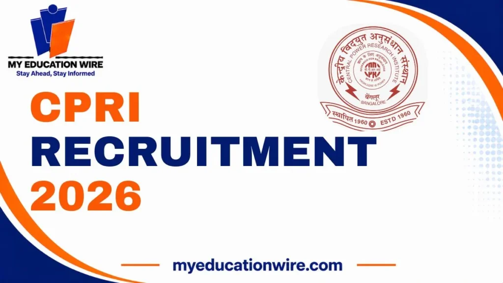 CPRI Recruitment 2026