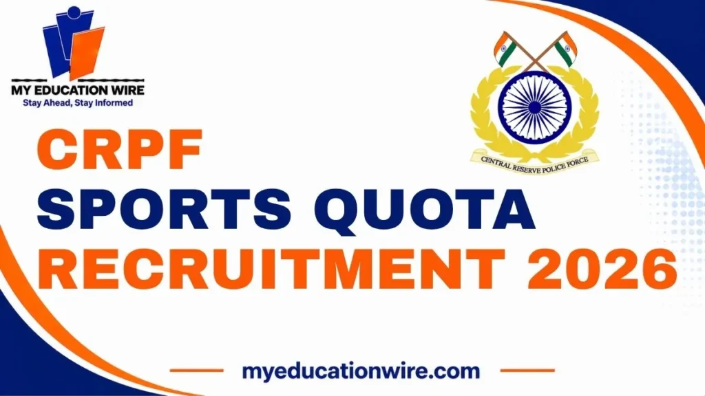 CRPF Sports Quota Recruitment 2026