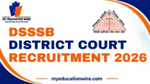 DSSSB District Court Recruitment 2026