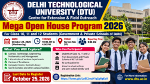 DTU Mega Open House Program 2026: Registration Open