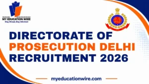 Directorate of Prosecution Delhi Recruitment 2026