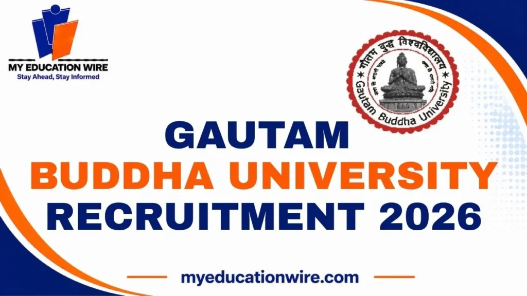 Gautam Buddha University Recruitment 2026