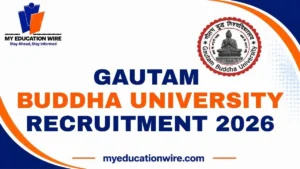 Gautam Buddha University Recruitment 2026