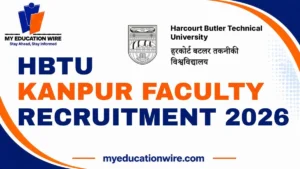 HBTU Kanpur Faculty Recruitment 2026