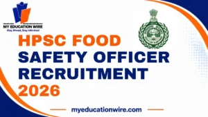 HPSC Food Safety Officer Recruitment 2026
