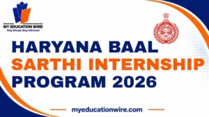 Haryana Baal Sarthi Internship Program 2026