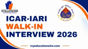 ICAR-IARI Walk-In Interview 2026