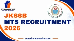 JKSSB MTS Recruitment 2026