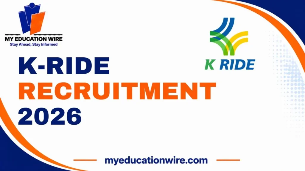 K-RIDE Recruitment 2026