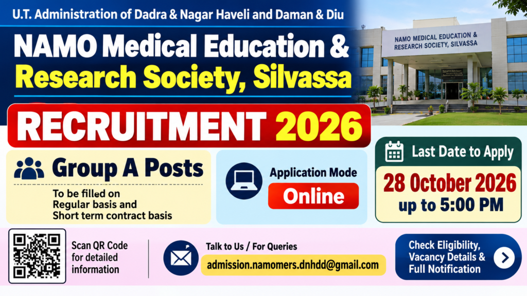 NAMO Medical Education & Research Society Recruitment 2026
