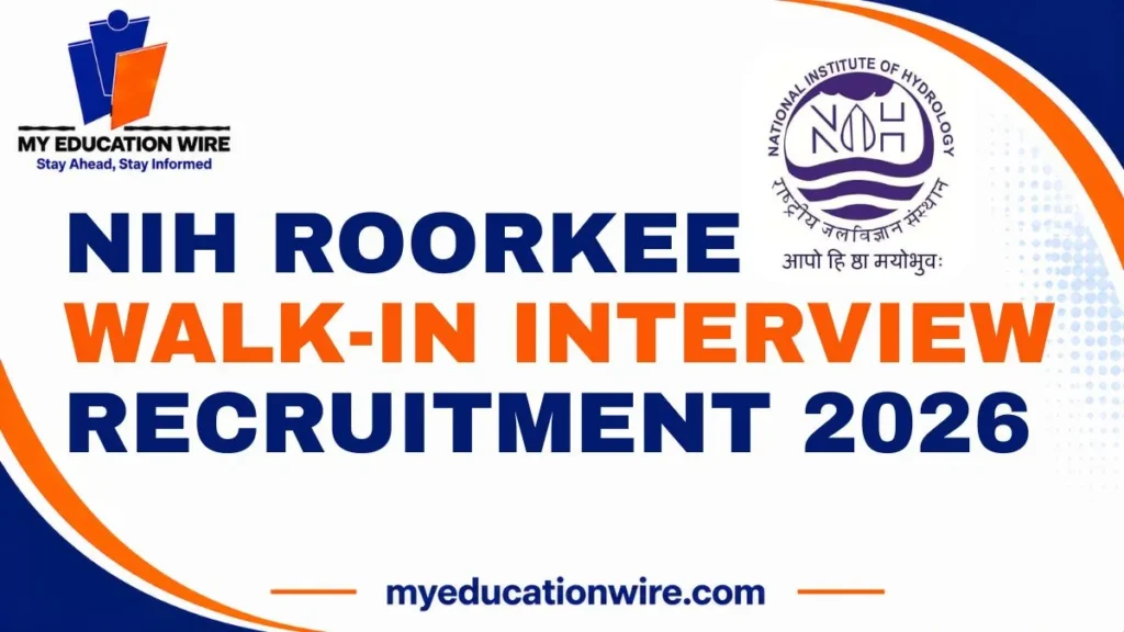 NIH Roorkee Walk-in Interview Recruitment 2026